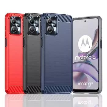 Ударопрочный защитный чехол для телефона Moto G13/G23 Мягкий силиконовый чехол для задней крышки TPU Чехлы для телефонов Moto G13 чёрный