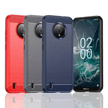 Ударопрочный защитный чехол для телефона Nokia C100 200 Мягкие силиконовые чехлы для телефонов C12 Pro C2 2nd Edition C32 TPU задняя крышка NOKIA C21 чёрный