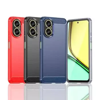 Ударопрочный защитный чехол для телефона Realme C67 4G Мягкие чехлы Realme C67 4G красный