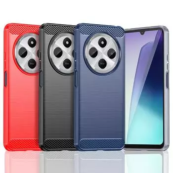 Ударопрочный защитный чехол для телефона Redmi 13 13C 13R 4G 5G A3 A3X Pro A4 A4X 14C 14R Turbo 3 4 Мягкие чехлы For Redmi 13 5G красный