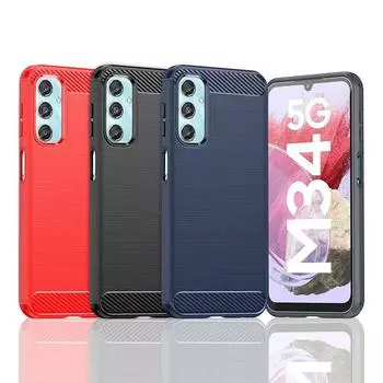 Ударопрочный защитный чехол для телефона Samsung Galaxy A24 4G/M34 5G/F34 5G Мягкий силиконовый чехол для задней крышки TPU Чехлы для телефонов Galaxy A24 4G чёрный