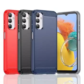 Ударопрочный защитный чехол для телефона Samsung Galaxy M14 5G/F14 5G Мягкий силиконовый чехол для задней крышки TPU Чехлы для телефонов Galaxy M14 5G синий