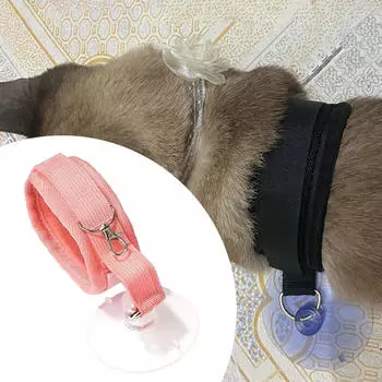 Удерживающее приспособление для купания собак с присоской для груминга розовый