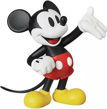 UDF Ultra Detail Figure Disney Series 9 Микки Маус Микки Маус Высота 55 мм Покрашенная Полная Фигурка No.605 (классический) ок.