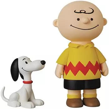 UDF Ultra Detail Figure PEANUTS SERIES 12 CHARLIE BROWN SNOOPY Чарли Браун Снупи Рост Покрашенная Полная Фигурка № 618 50-е и & приблизительно. 94/42мм