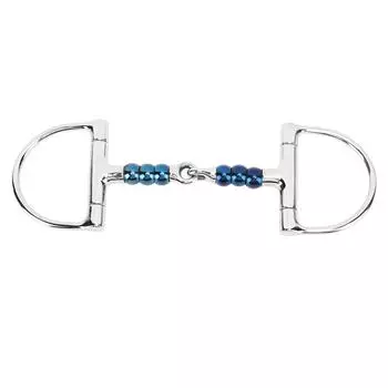 Удило из нержавеющей стали 125 мм с D-образным кольцом для защиты рта лошади от укусов для конной фермы