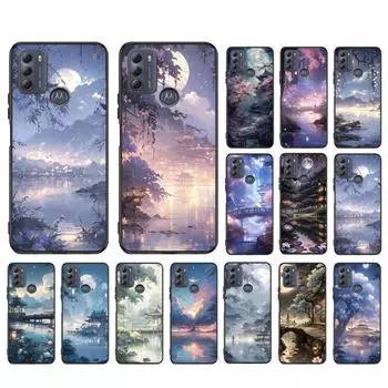 Удивительный пейзаж чехол для телефона Moto G84 G22 G32 G42 G52 G62 G53 G72 G60 G60S G24 G10 G20 G30 G13 G50 G 5G G Pure Moto G62 5G