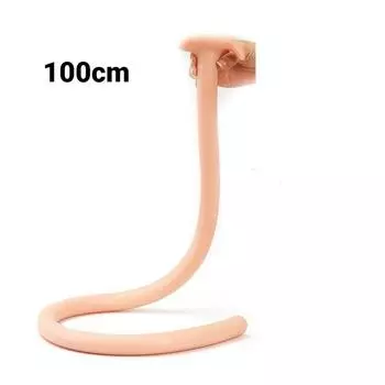 Удлиненная анальная полоска 100 см, секс-игрушки, огромный фаллоимитатор для анала, анальная пробка, мягкие игрушки для взрослых, большой черный фистинг, БДСМ