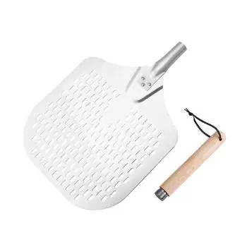 Удлиненная деревянная ручка лопатка для пиццы съемная лопатка для пиццы лопатка для пиццы лопата для пиццы выпечка домашняя 12in-style 3 leakage hole