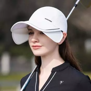 Удлиненная и широкая кепка-бейсболка для защиты от солнца для женщин, летняя тонкая быстросохнущая выдвижная кепка-бейсболка для мужчин Adjustable тёмно-синий