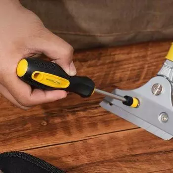 Удлиненная отвертка с эргономичной ручкой, многофункциональная магнитная отвертка с крестообразным шлицем и плоской головкой высокой твердости A