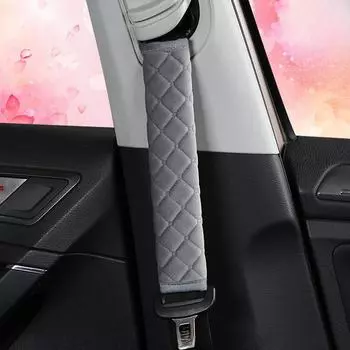 Удлиненная зимняя плюшевая наплечная накидка на ремень безопасности автомобиля, пара: Теплое и комфортное обновление от производителя 28cm each фиолетовый