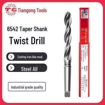 Удлиненное спиральное сверло из кобальта для нержавеющей стали Tiangong 6542 — высокоскоростной, сверхтвердый конический хвостовик. twenty three