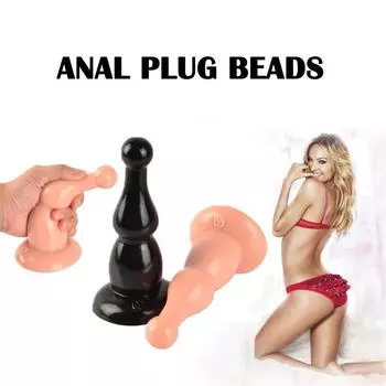 Удлиненные анальные бусины с присоской, анальная пробка, игрушки для женщин и мужчин, анус