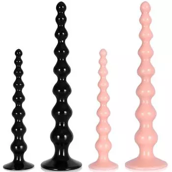 Удлиненные анальные шарики, анальная пробка, хвост, анальный расширитель, массаж точки G, устройство для мастурбации, унисекс, анальная секс-игрушка Black-S Code