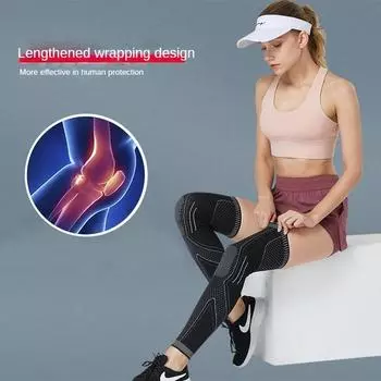 Удлиненные женские леггинсы, спортивные леггинсы, защита икр для бега, женские длинные рукава, утеплители для икр, велосипедные леггинсы S