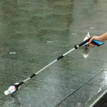 Удлиненный захватный инструмент, складной дизайн, длинная ручка, вращающийся на 360 градусов, противоскользящий инструмент, захватной захват жёлтый