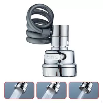 Удлинитель аэратора для смесителя, подвижная головка для кухонного крана, распылитель, насадка для раковины в ванной Three Levels
