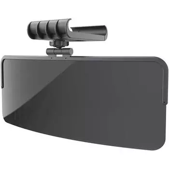Удлинитель автомобильного солнцезащитного козырька, Удлинитель автомобильного солнцезащитного козырька, регулируемый на 360 градусов солнцезащитный козырек, 31 х 18 см / 12,20 х 7,09 дюйма 31*13*18cm,Regular style чёрный
