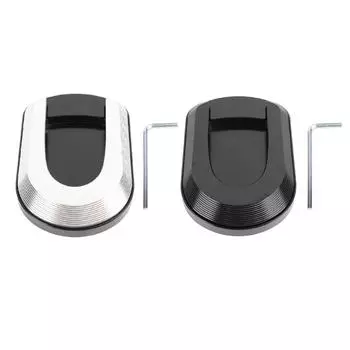 Удлинитель боковой подставки для мотоцикла из алюминиевого сплава, опорная пластина для подставки, увеличенная замена подушки Black