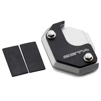 Удлинитель боковой подставки ZETA RACING CC110 Расширенная площадь контакта с асфальтом Болты из нержавеющей стали Прочная резиновая пластина Совместимо только с оригинальными подставками
