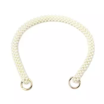 Удлинитель цепочки для сумки Металлическая плетеная цепочка Жемчужная цепочка для сумки Ремешок для наплечной сумки Аксессуары для сумки 30cm