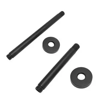 Удлинитель для душа Настенное крепление из нержавеющей стали Черный матовый Легко устанавливаемый удлинитель для душевой трубы f 15cm