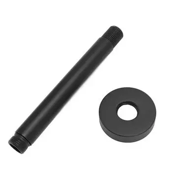 Удлинитель для душевой лейки настенное крепление из нержавеющей стали черного матового цвета, простая установка удлинителя для душевой трубы 15cm / 5.9in