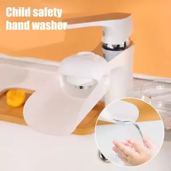 Удлинитель для крана для малышей, младенцев, детей, универсальный силиконовый удлинитель для крана для ванной, кухни, ванны белый