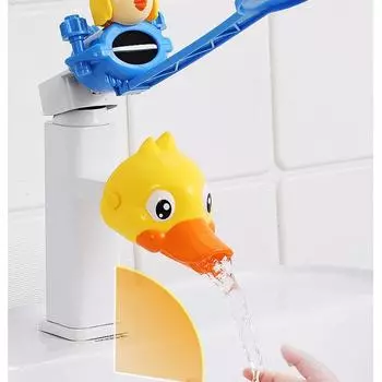 Удлинитель для крана, удлиненный мультяшный милый детский мытье рук, брызгозащищенная раковина, направляющая для воды, раковина
