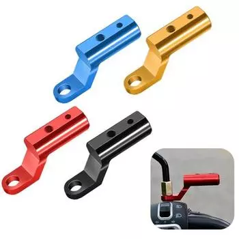 Удлинитель для крепления зеркала на руль мотоцикла, устойчивый к коррозии, устойчивый к сотрясениям, простой в установке, руль заднего вида золотистый