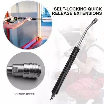 Удлинитель для мойки высокого давления, насадка для мойки высокого давления, 1/4-дюймовая насадка для водяного пистолета с быстрым соединением, удлинитель для мойки высокого давления зелёный