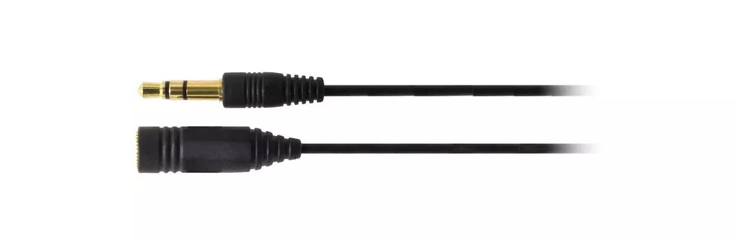 Удлинитель для наушников Audio Technica BK, прямой, черный AT3A45ST/1.0, 1,0 м