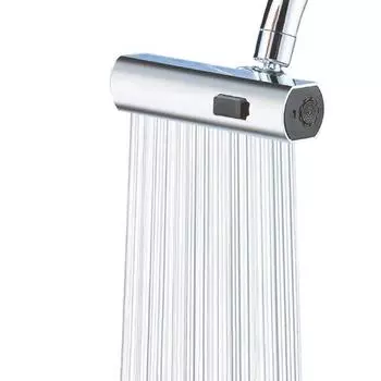 Удлинитель для смесителя «Водопад» с вращением на 360 градусов, три режима подачи воды, брызгозащищенный универсальный шарнирный короб для серебряный