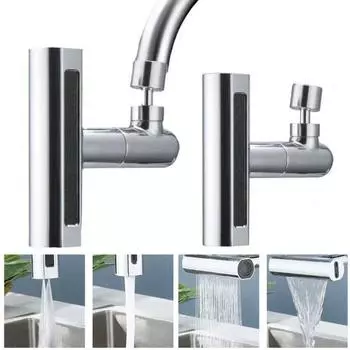 Удлинитель для смесителя Вращение на 360 градусов 4 режима излива Универсальная совместимость Простота в использовании