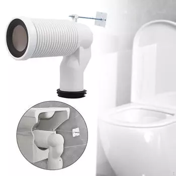 Удлинитель фланца туалета Сливная труба Смещенный унитаз F 30cm