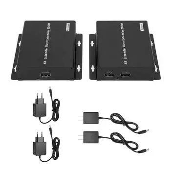 Удлинитель интерфейса мультимедиа HD 4K 656.17 футов Ethernet кабельный удлинитель для видеонаблюдения безопасности C EU Plug 100-240V