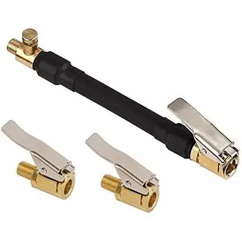 Удлинитель клапана Автомобильный клапан Рычаг Заглушка Воздушный патрон 1 Рычаг Заглушка Накачиватель шин с 2 адаптерами автомобильных клапанов для автомобиля Велосипед Мотоцикл 5x20x12cm