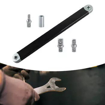 Удлинитель ключа 15 , храповой ключ, с адаптерами для квадратного привода 1/2 , 1/4 и 3/8 , тугой