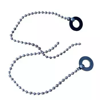 Удлинительная цепь 14 мм, 15 г, 29 х 3,1 см, алюминиевый сплав серебряный