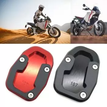 Удлинительная пластина для подножки мотоцикла, боковая подставка, увеличенная накладка для DESERT X, алюминиевая удлинительная пластина для подножки красный