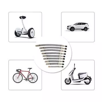 Удлинительная трубка для накачивания шин Насос для шин Быстрое накачивание Зажимной адаптер Шланг Быстрое накачивание Соединительный зажим Плетеная трубка 100