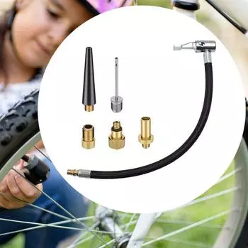 Удлинительная трубка для вентиля шины Адаптер для шланга накачивающего устройства Адаптер для быстрого накачивания Шланговый адаптер для насоса Портативная гибкая шина