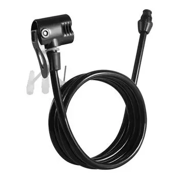 Удлинительная трубка для воздушного насоса для велосипеда, черный шланг насоса, многоразовый для насадок США, Великобритании, Франции