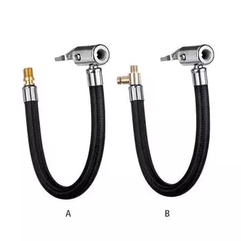 Удлинительная трубка для воздушного насоса для мотоцикла, шланг для накачивания шин, быстроразъемный патрон для накачивания, ненадувной, 40 см