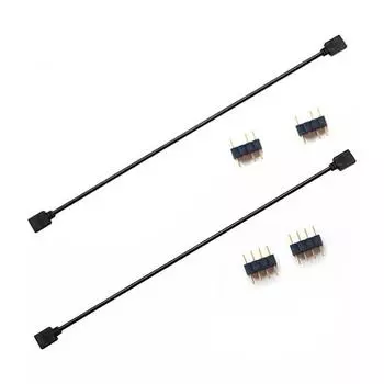 Удлинительный адаптер AURA RGB от 1 до 1, кабель 5 В, 3 контакта/12 В, 4 контакта, материнская плата, кабель-переходник AURA для компьютерных аксессуаров ASROCK 12V 4Pin