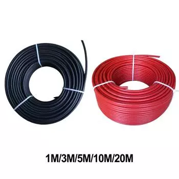 Удлинительный кабель 10AWG, 3/5/10/20 м, черный, красный, энергосберегающий