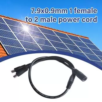 Удлинительный кабель DC8mm 1 мама на 2 папа разветвитель DC7909 шнур питания для солнечного генератора и портативной электростанции