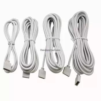 Удлинительный кабель для светодиодной ленты RGB - 1M двухстороннее гнездовое соединение с цветным инжектором LED4P1M 30 cm