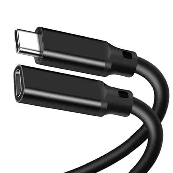 Удлинительный кабель H.May USB C, Type-C 3.2 Gen 2(10Гбит) Удлинитель «папа-мама», быстрая зарядка 4K@60HZ, передача данных, зарядка, для аудио, видео